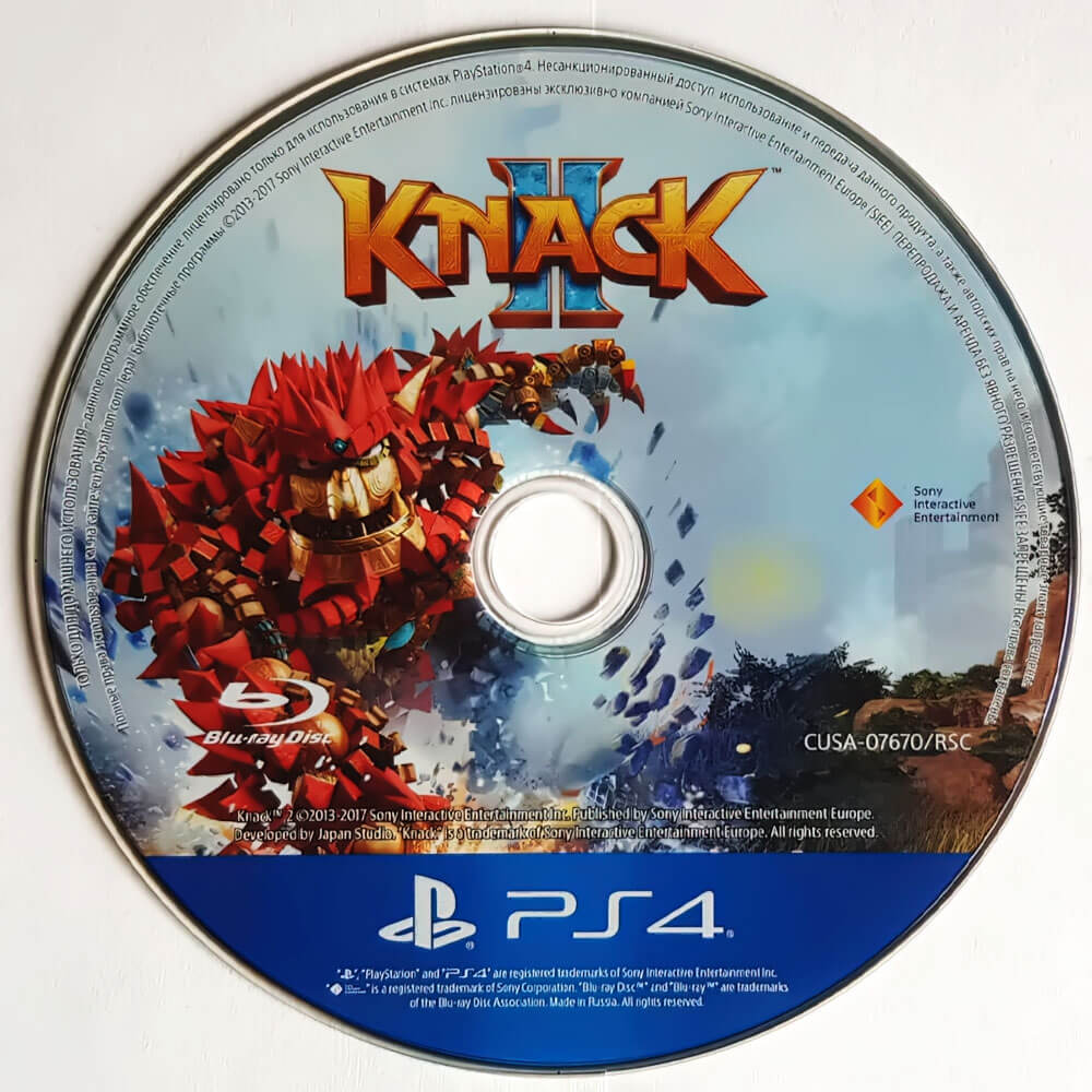 Лицензионный диск Knack 2 для PlayStation 4